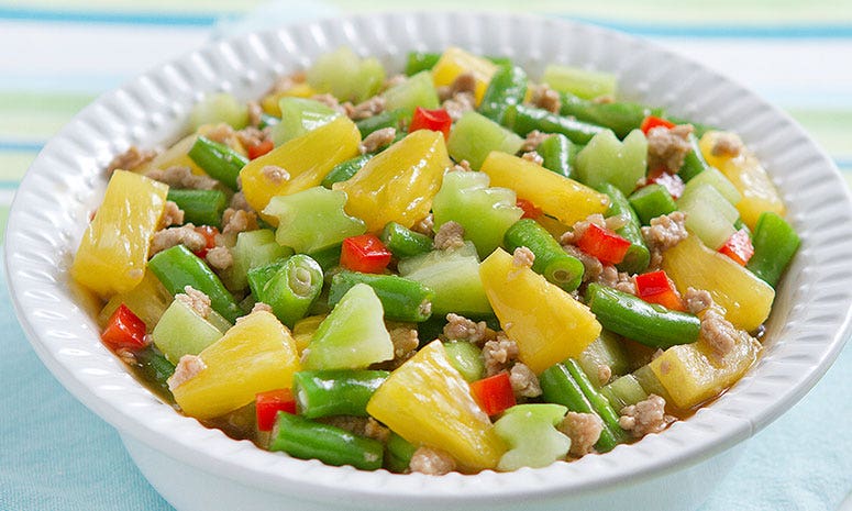 Guisadong Gulay At Pinya Recipe